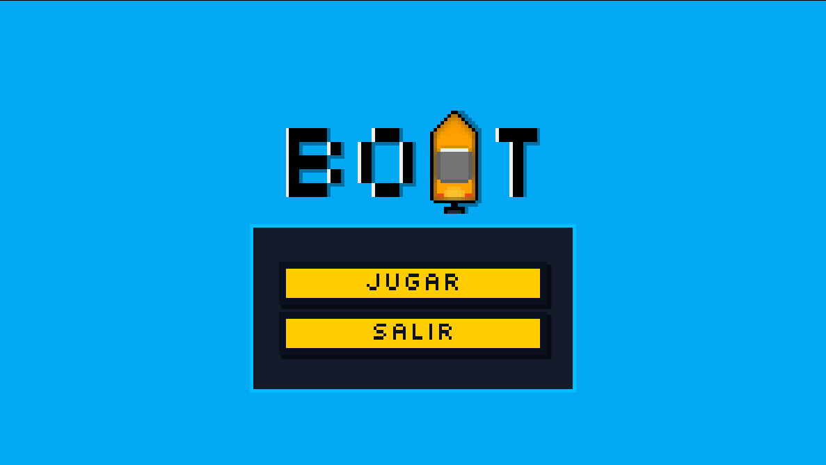 Menú principal del juego BOAT